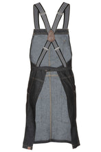 Load image into Gallery viewer, Berkeley Indigo Blue Denim Short Bib Snap Apron