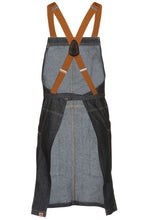 Load image into Gallery viewer, Berkeley Indigo Blue Denim Short Bib Snap Apron
