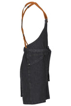 Load image into Gallery viewer, Berkeley Indigo Blue Denim Short Bib Snap Apron