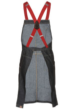 Load image into Gallery viewer, Berkeley Indigo Blue Denim Short Bib Snap Apron