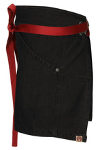 Load image into Gallery viewer, Berkeley Jet Black Denim Waist Snap Apron