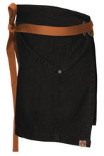 Load image into Gallery viewer, Berkeley Jet Black Denim Waist Snap Apron