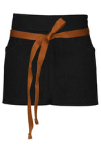 Load image into Gallery viewer, Berkeley Jet Black Denim Waist Snap Apron