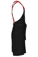 Load image into Gallery viewer, Berkeley Jet Black Denim Bib Snap Apron