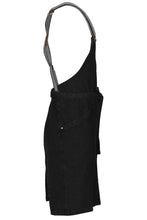 Load image into Gallery viewer, Berkeley Jet Black Denim Bib Snap Apron