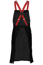 Load image into Gallery viewer, Berkeley Jet Black Denim Bib Snap Apron