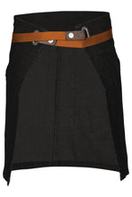 Load image into Gallery viewer, Berkeley Jet Black Denim Half Bistro Snap Apron