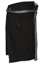 Load image into Gallery viewer, Berkeley Jet Black Denim Half Bistro Snap Apron