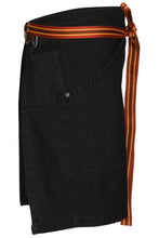 Load image into Gallery viewer, Berkeley Jet Black Denim Half Bistro Snap Apron