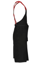 Load image into Gallery viewer, Berkeley Jet Black Denim Chef&#39;s Bib Snap Apron