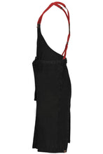 Load image into Gallery viewer, Berkeley Jet Black Denim Chef&#39;s Bib Snap Apron