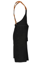 Load image into Gallery viewer, Berkeley Jet Black Denim Chef&#39;s Bib Snap Apron