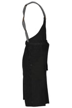 Load image into Gallery viewer, Berkeley Jet Black Denim Chef&#39;s Bib Snap Apron