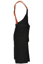 Load image into Gallery viewer, Berkeley Jet Black Denim Chef&#39;s Bib Snap Apron