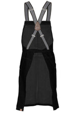 Load image into Gallery viewer, Berkeley Jet Black Denim Short Bib Snap Apron