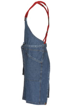 Load image into Gallery viewer, Berkeley Medium Blue Denim Bib Snap Apron