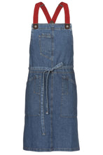 Load image into Gallery viewer, Berkeley Medium Blue Denim Bib Snap Apron