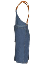Load image into Gallery viewer, Berkeley Medium Blue Denim Chef&#39;s Bib Snap Apron