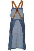 Load image into Gallery viewer, Berkeley Medium Blue Denim Chef&#39;s Bib Snap Apron
