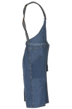 Load image into Gallery viewer, Berkeley Medium Blue Denim Chef&#39;s Bib Snap Apron