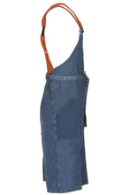 Load image into Gallery viewer, Berkeley Medium Blue Denim Chef&#39;s Bib Snap Apron