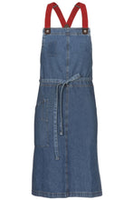 Load image into Gallery viewer, Berkeley Medium Blue Denim Chef&#39;s Bib Snap Apron