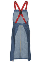 Load image into Gallery viewer, Berkeley Medium Blue Denim Chef&#39;s Bib Snap Apron
