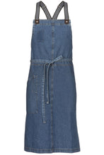 Load image into Gallery viewer, Berkeley Medium Blue Denim Chef&#39;s Bib Snap Apron
