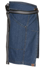 Load image into Gallery viewer, Berkeley Medium Blue Denim Half Bistro Snap Apron