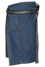 Load image into Gallery viewer, Berkeley Medium Blue Denim Half Bistro Snap Apron