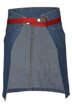 Load image into Gallery viewer, Berkeley Medium Blue Denim Half Bistro Snap Apron