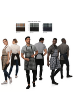 Load image into Gallery viewer, Olympia Grey Half Bistro Apron (2 Pocket Reversible)
