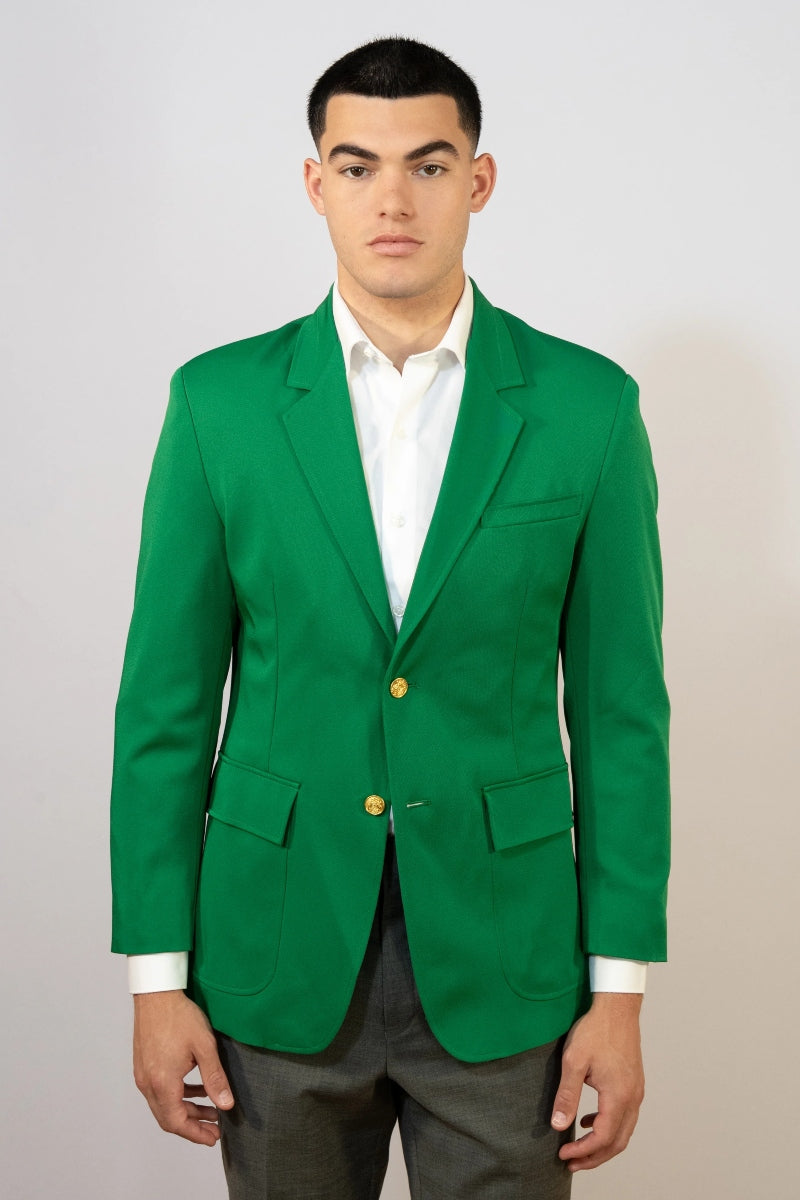 MEN'S SHORT SINGLE BREASTED BLAZER KELLY / 46 MEN'S SHORT SINGLE BREASTED BLAZER KELLY / 46