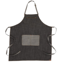 Load image into Gallery viewer, Manhattan Black Denim Bib Apron