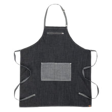 Load image into Gallery viewer, Manhattan Indigo Blue Denim Bib Apron
