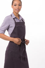 Load image into Gallery viewer, Dorset Eggplant Bib Apron