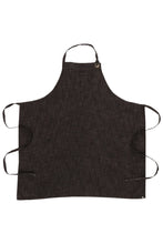 Load image into Gallery viewer, Corvallis Black &amp; Burgundy Chefs Bib Apron
