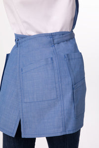 Medford French Blue Short Bib (3 Pockets)