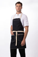 Load image into Gallery viewer, Ridgewood Indigo Blue Bib Apron