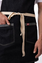Load image into Gallery viewer, Ridgewood Indigo Blue Bib Apron