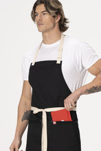 Load image into Gallery viewer, Ridgewood Black Bib Apron