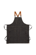 Load image into Gallery viewer, Berkeley Black Denim Bib Apron