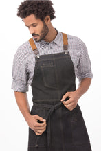 Load image into Gallery viewer, Berkeley Black Denim Bib Apron