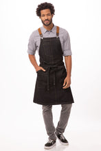 Load image into Gallery viewer, Berkeley Black Denim Bib Apron