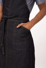 Load image into Gallery viewer, Berkeley Indigo Denim Bib Apron