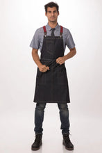 Load image into Gallery viewer, Berkeley Indigo Denim Bib Snap Apron