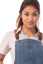 Load image into Gallery viewer, Berkeley Medium Blue Short Bib Apron