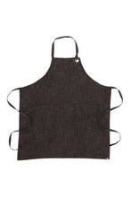 Load image into Gallery viewer, Corvallis Black &amp; Burgundy Bib Apron