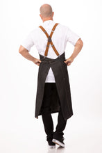 Load image into Gallery viewer, Berkeley Black Denim Chef&#39;s Bib Apron