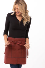 Load image into Gallery viewer, Uptown Red-Navy Half Bistro Apron